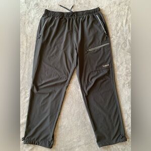 Baleaf Men's Black Joggers with Zipper Pockets